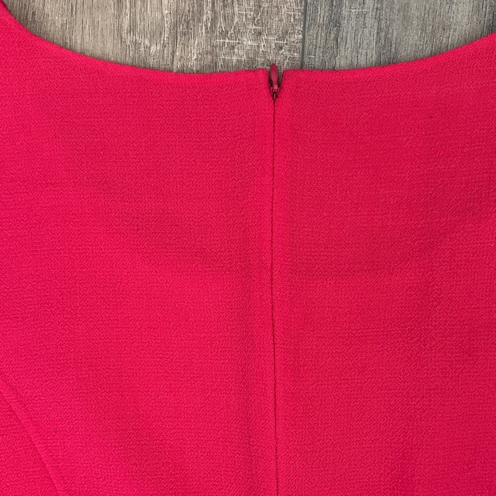 Karen Millen Vibrant Fuchsia Midi Sheath Dress | Size 6 - Picture 6 of 8